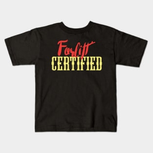 Forklift Certified Meme Kids T-Shirt